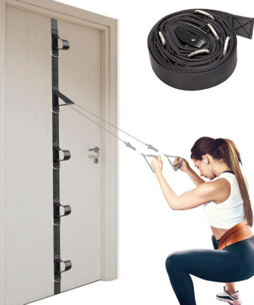 MOMOVE Adjustable Nylon Webbing Multipoint Door Anchor Strap for Resistance Bands Gym Equipment for Home Fitness