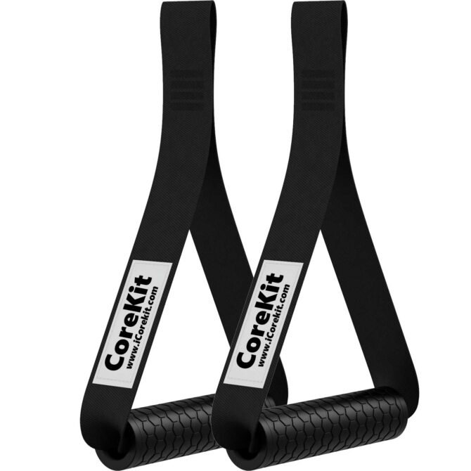 MOMOVE Exercise Handle for Resistance Bands, Replacement Fitness Equipment for Pilates, Yoga, Strength Trainer, Pull Down Home Gym