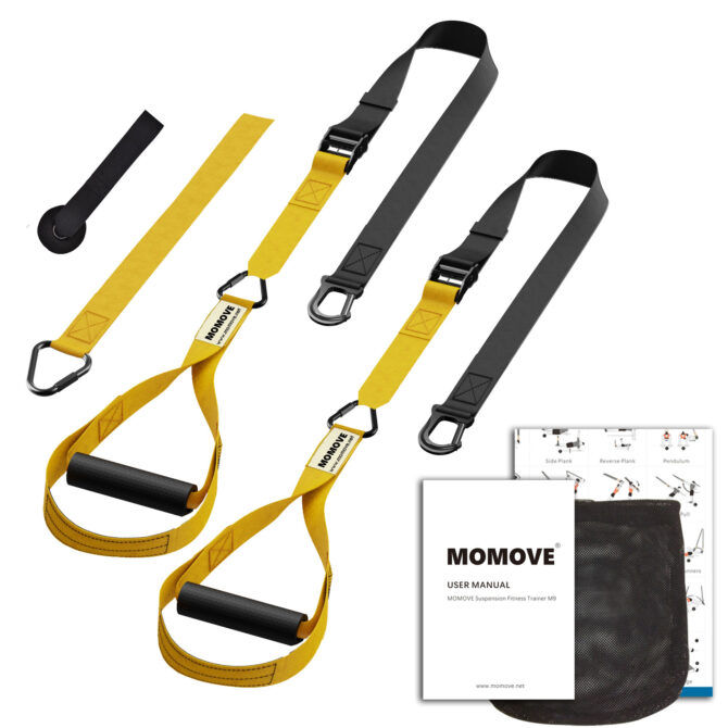MOMOVE Suspension Trainer Resistance Bands Bodyweight Training Straps for Full Body GYM Workouts